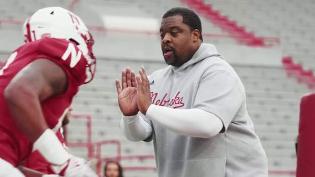 Terrance Knighton spring 2023 Nebraska football defensive line coach